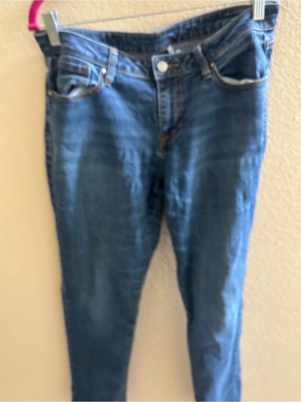 Women’s Skinny Jeans - Dark Blue Stretch Denim